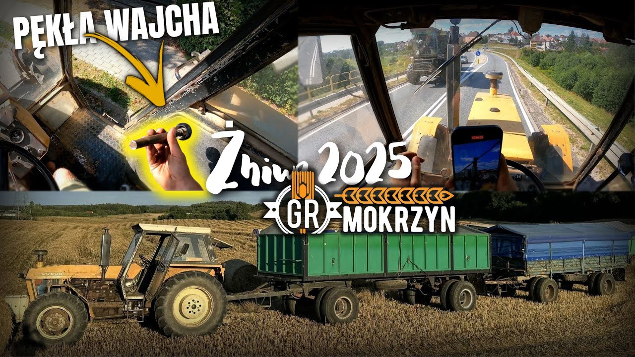 ŻNIWA 2025 na MOKRZYNIE 🔥 PĘKŁA WAJCHA OD BIEGÓW, POWOLI KOŃCZYMY ŻNIWA 🌾 ZWOZIMY PRZYCZEPY Z POLA
