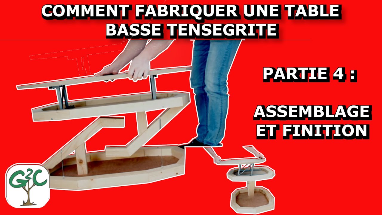 Comment fabriquer une table basse en bois assemblage final