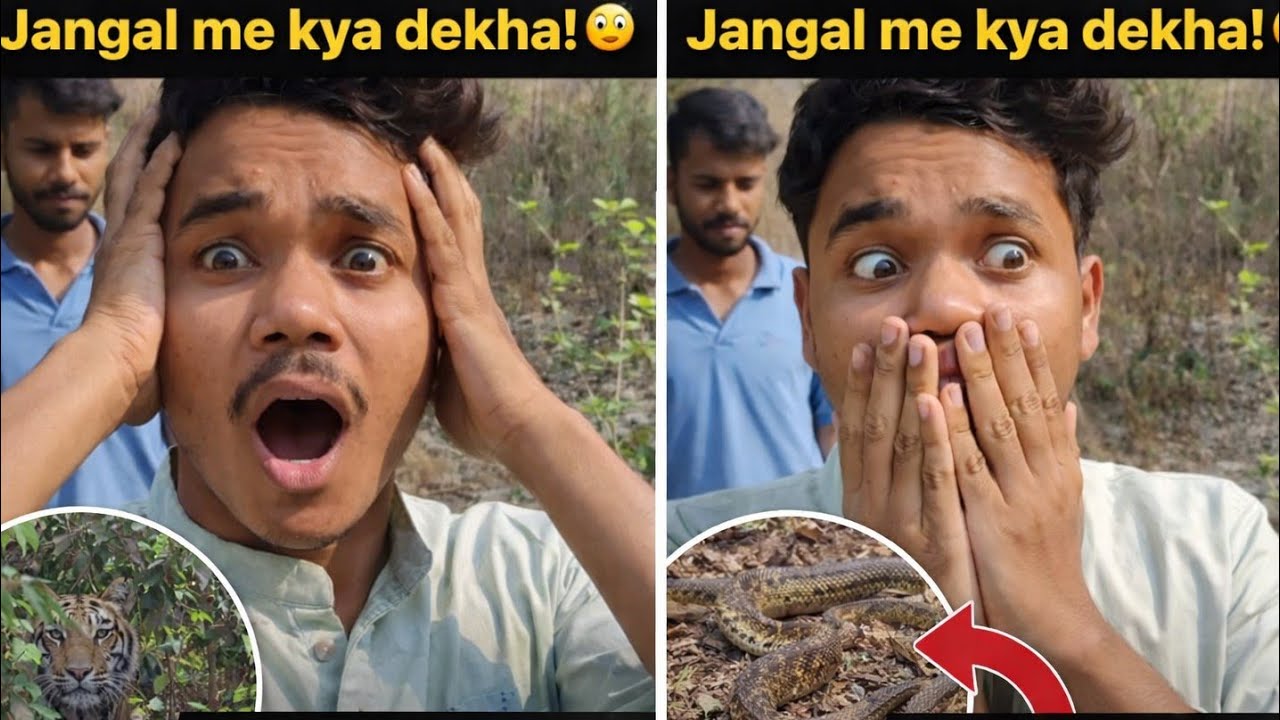 Aaj jangal me kya dekh liya 😲 sb dar gye