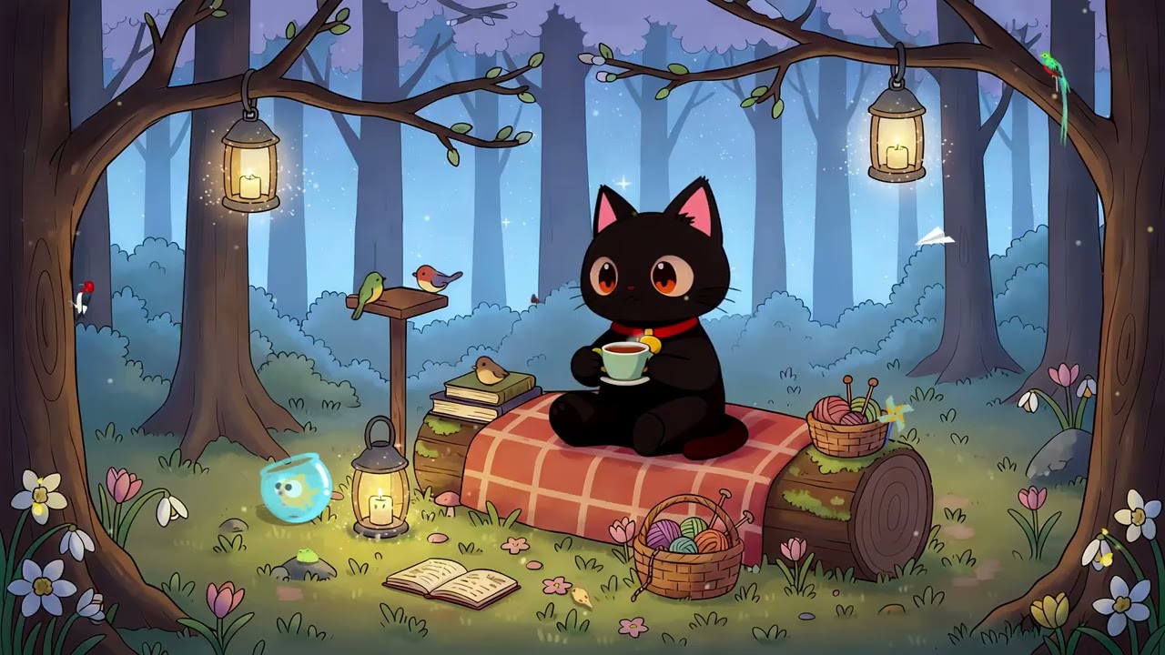 Milo's Enchanted Forest Tea ☕ Peaceful Lofi Beats ✨ for Deep Study & Calm Focus