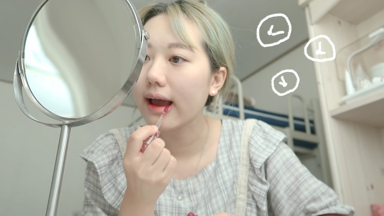 GRWM⏱ 대학교 수업 10분 전에 일어났을 때.. [미트]