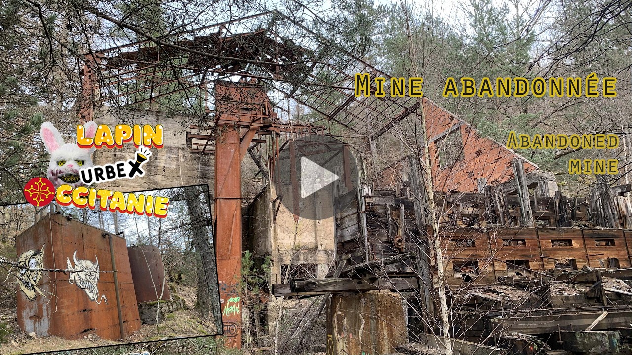 Lapin Urbex 🐰🔦 et la mine abandonnée ⛏️/ Abandoned Mine 🇬🇧 - Géolocalisation donnée ⚠️ - 4 min
