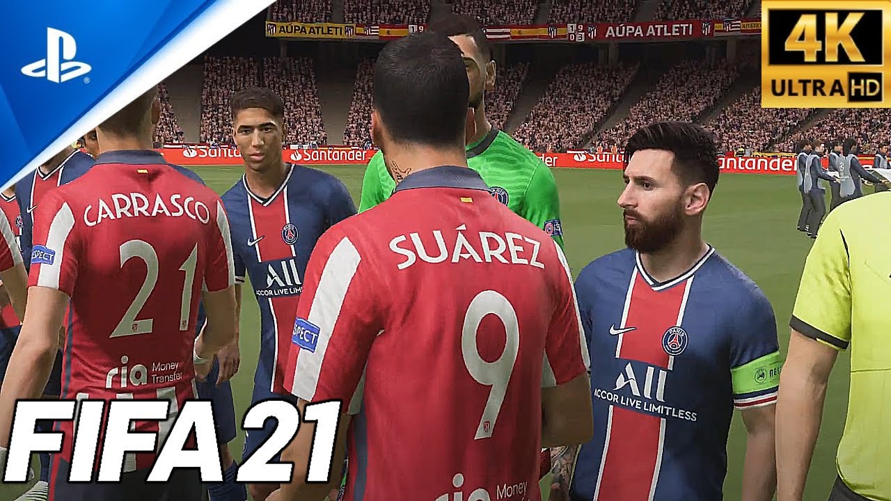 PSG vs Atletico Madrid( Feat. Lionel Messi, Ramos, Neymar, Hakimi) | UCL Final 2022 | Gameplay