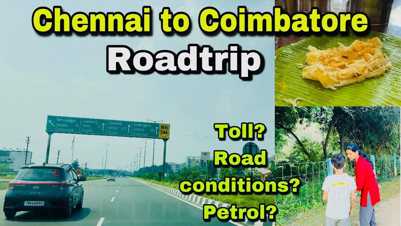Chennai to Coimbatore Road trip 2025 | Via GST | Ciaz Drive | Toll rates | Road conditions