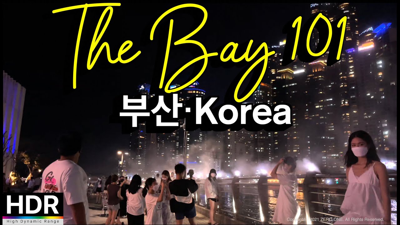 [4K HDR] Korea Walking Tour - Fantastic city night view spot, Bay 101 summer walk 🇰🇷 Busan, Korea