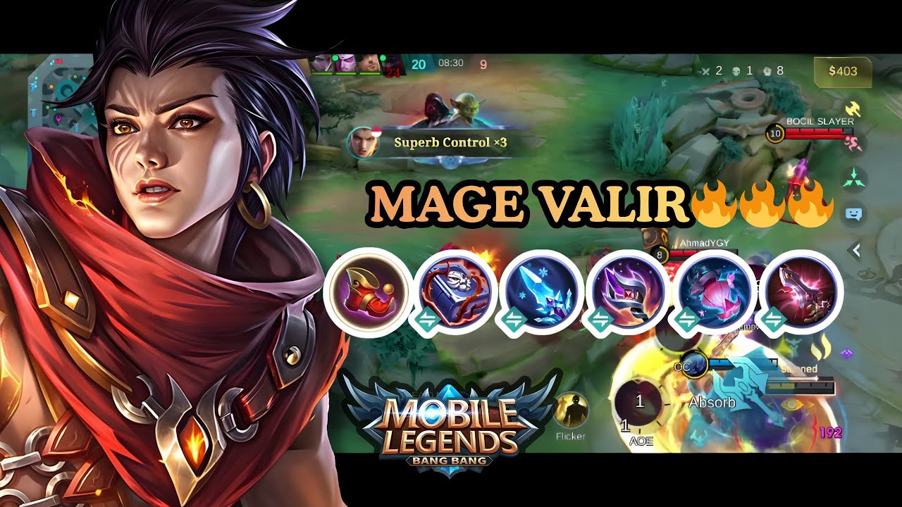 Valir Mage Terpanas! Burst & Stun Gila — Gameplay Mobile Legends 🔥