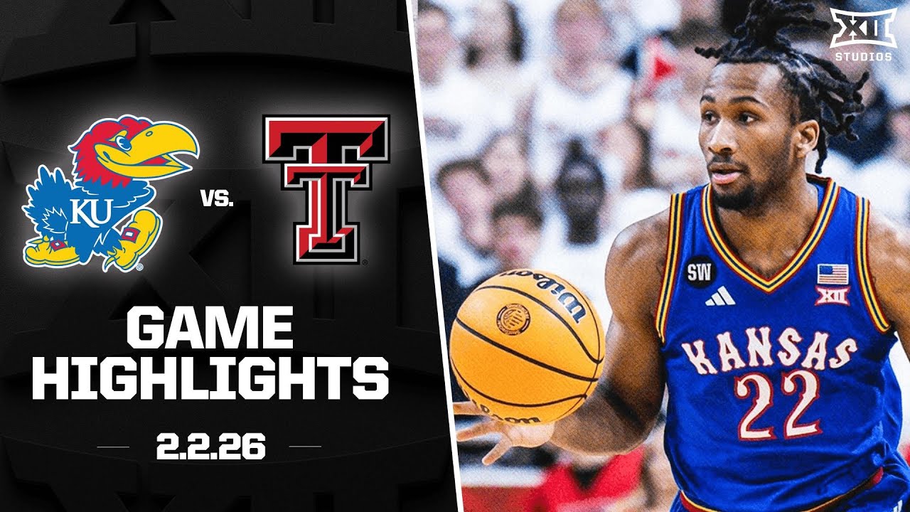 #11 Kansas vs. #13 Texas Tech Game Highlights | 2025-26 Big 12 Men's Basketball