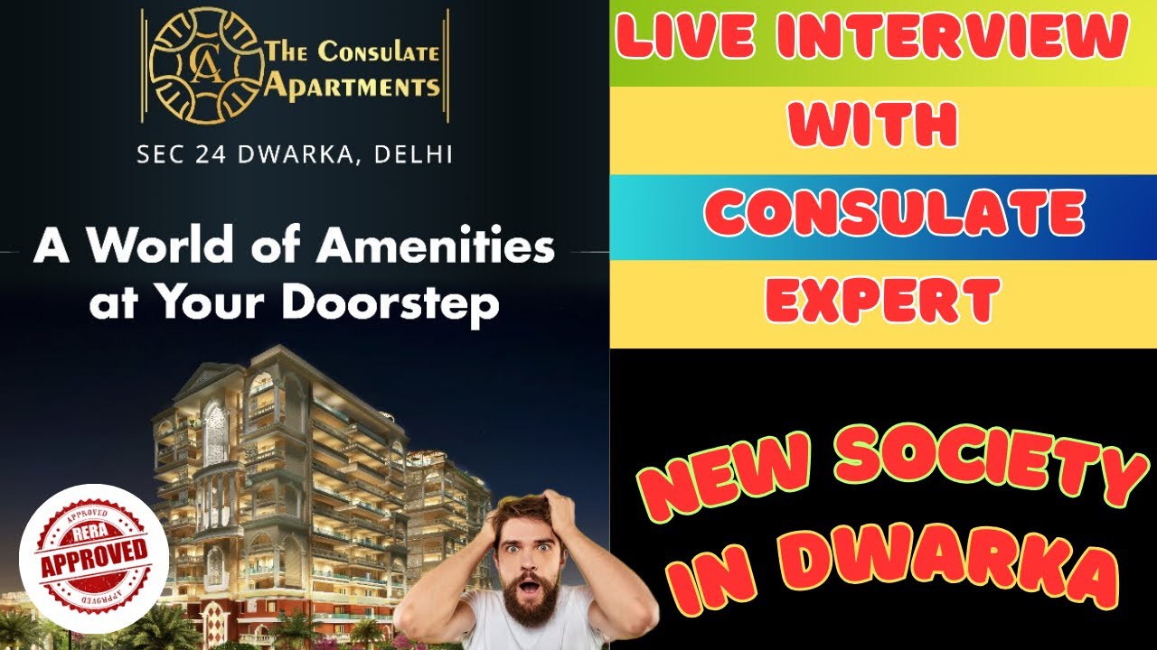 New Society In Dwarka l The Consulate Apartment Sector 24 l Luxury Flats In Dwarka