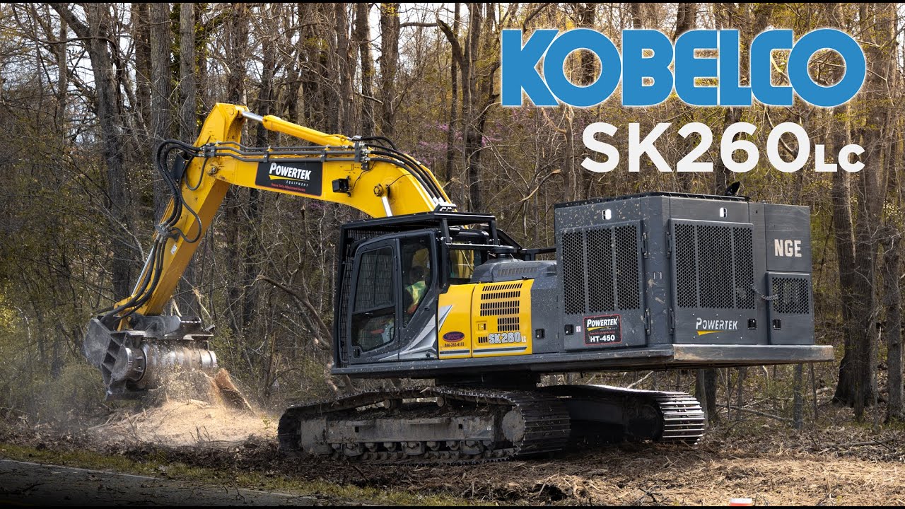 Kobelco Excavators - Right-of-Way Clearing with NGE Services