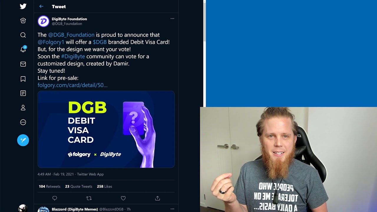 DigiByte Update - #236 - DGB/EUR on Bittrex, revamped subreddit, Visa card w/Folgory & Crypty stream