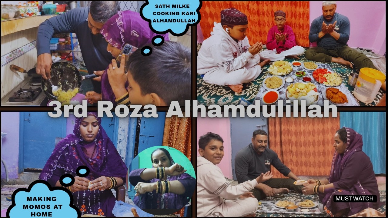 3rd Roza alhamdulillah 💫 iftari m bnaya Paneer momos with chatni ✨ dhanno ne dhokha diya😭 #ramadan 