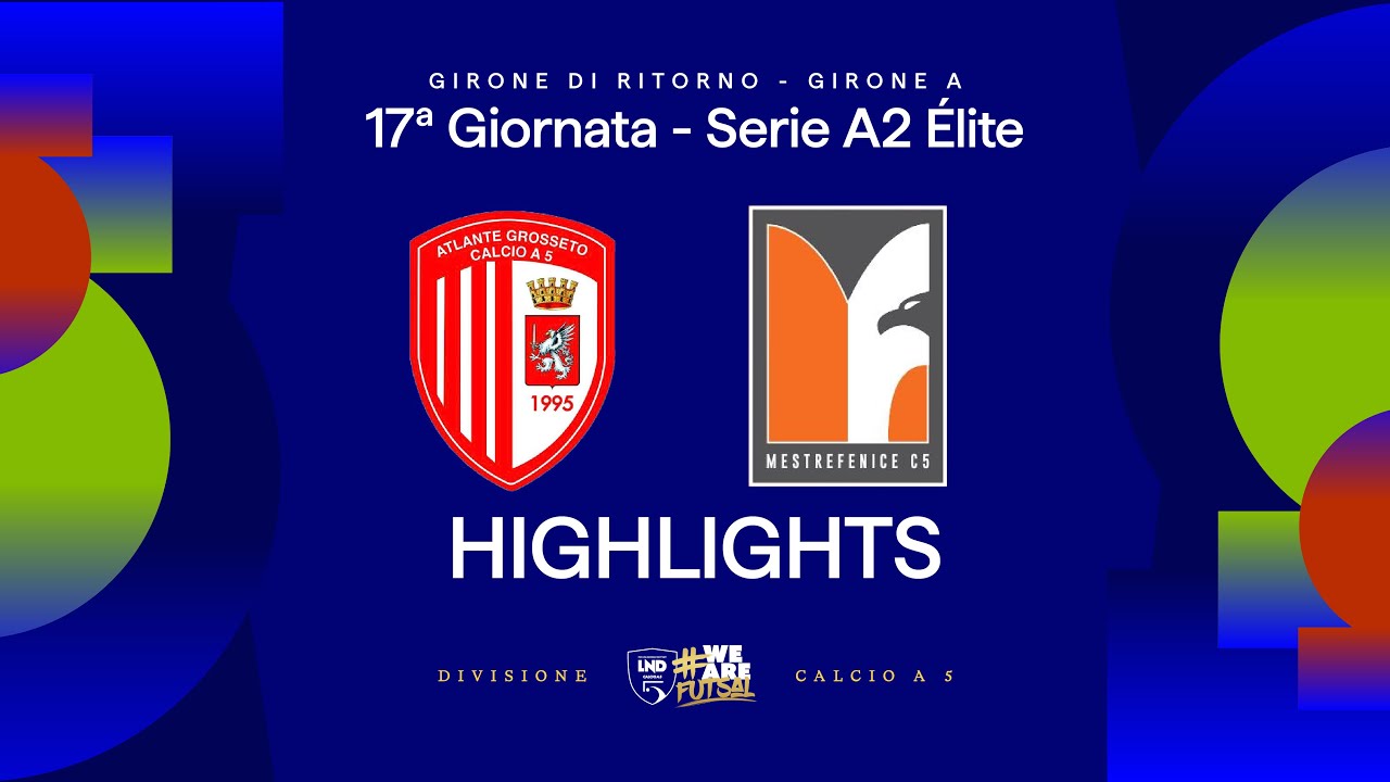 Atlante Grosseto-MestreFenice 5-1 | Gol e HL | 17ª giornata | Serie A2 Élite 2025/26 - A