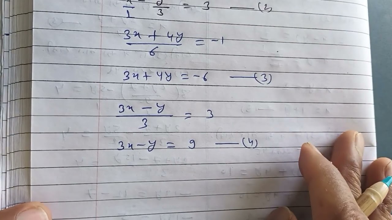 Exercise 3.3 question 1 (iv) class 10 maths ncert