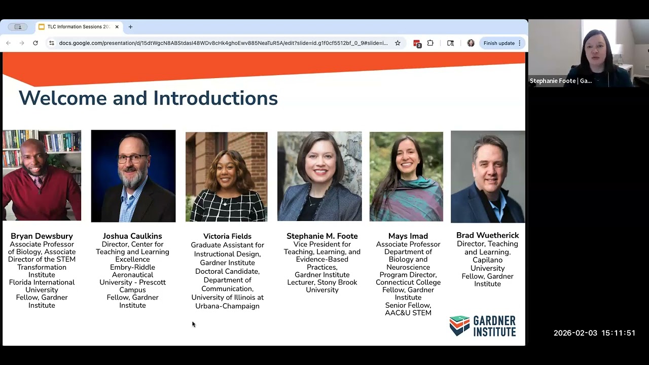 Teaching and Learning Community Information Meeting