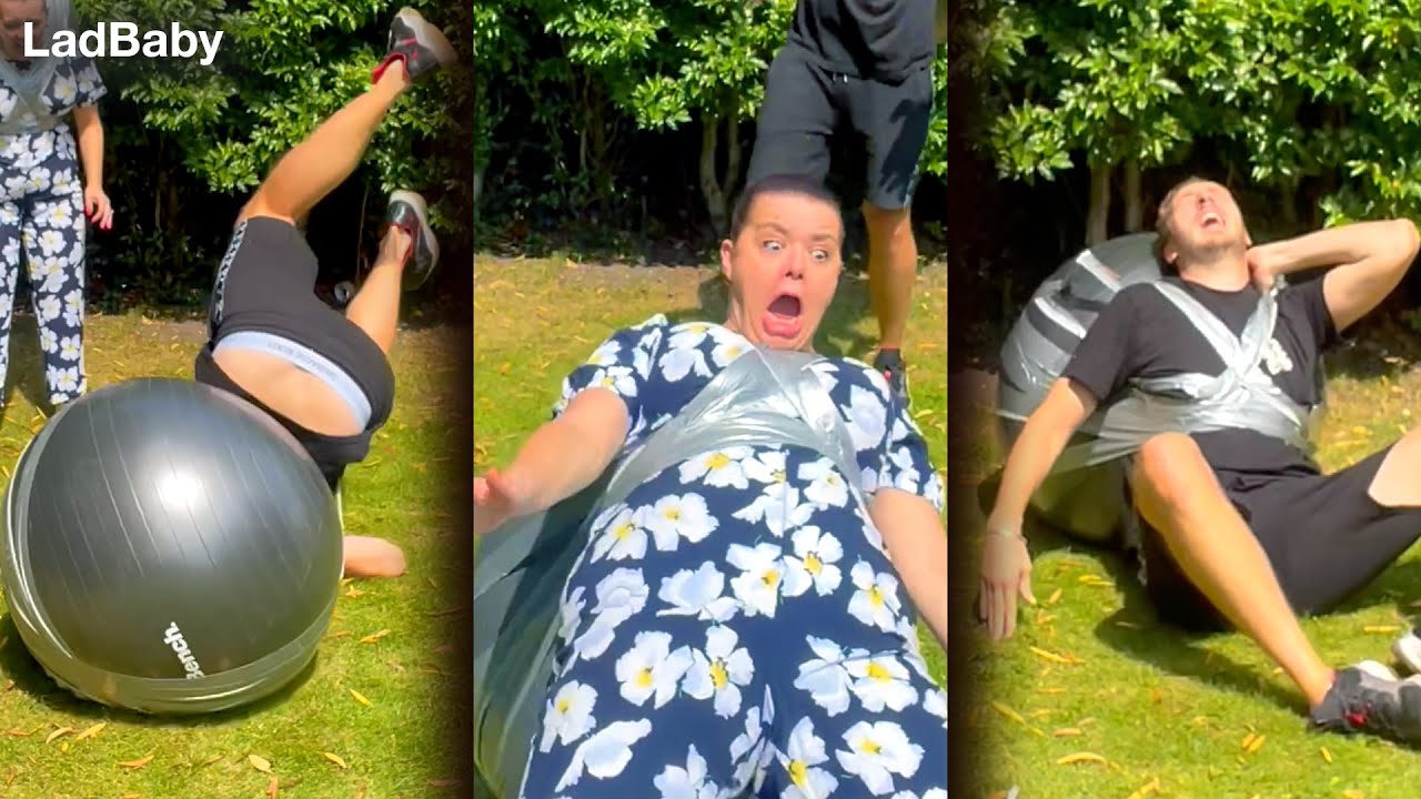 Trying the hilarious ball flip challenge 🤣❤️‍🩹