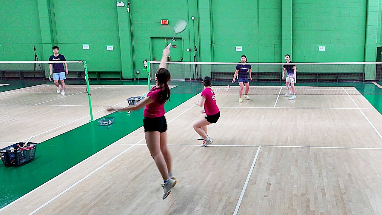 Mitsuki Oshiro+Katie Ngai Vs Anika Takahashi+Joy Xu-Jack Underhill Badminton Trnmt-Women's Dub Final