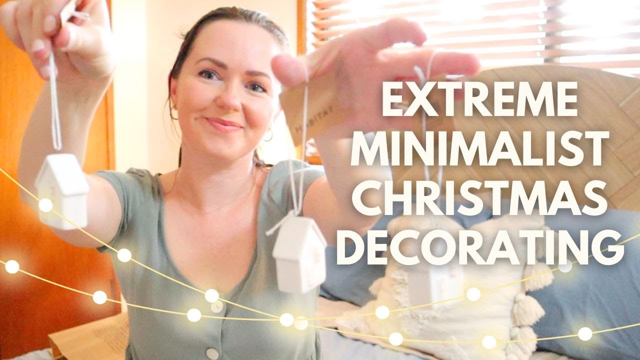 Extreme Minimalist Christmas 2023 🎄 (Decor Shopping, Starbucks, Decorate With Me)