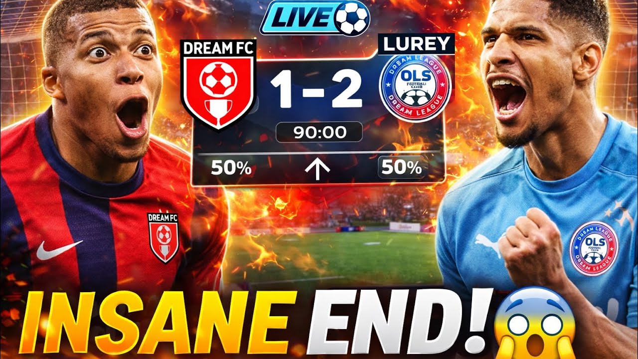 INSANE END 😱 | Dream FC vs Lurey | DLS Live Full Match