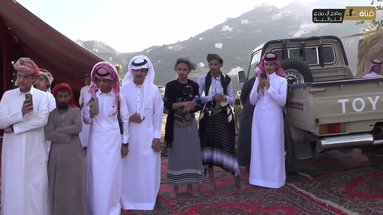 وفد غرب فيفا في حفل أفتتاح منزل وتمائم عند حسين يحيى حسن البشري الفيفي1444/4/17هـ