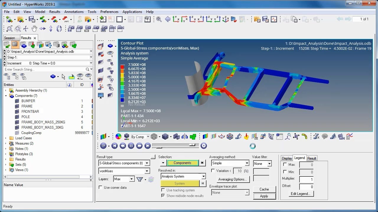 Abaqus Explicit - Impact Analysis Setup using HyperMesh