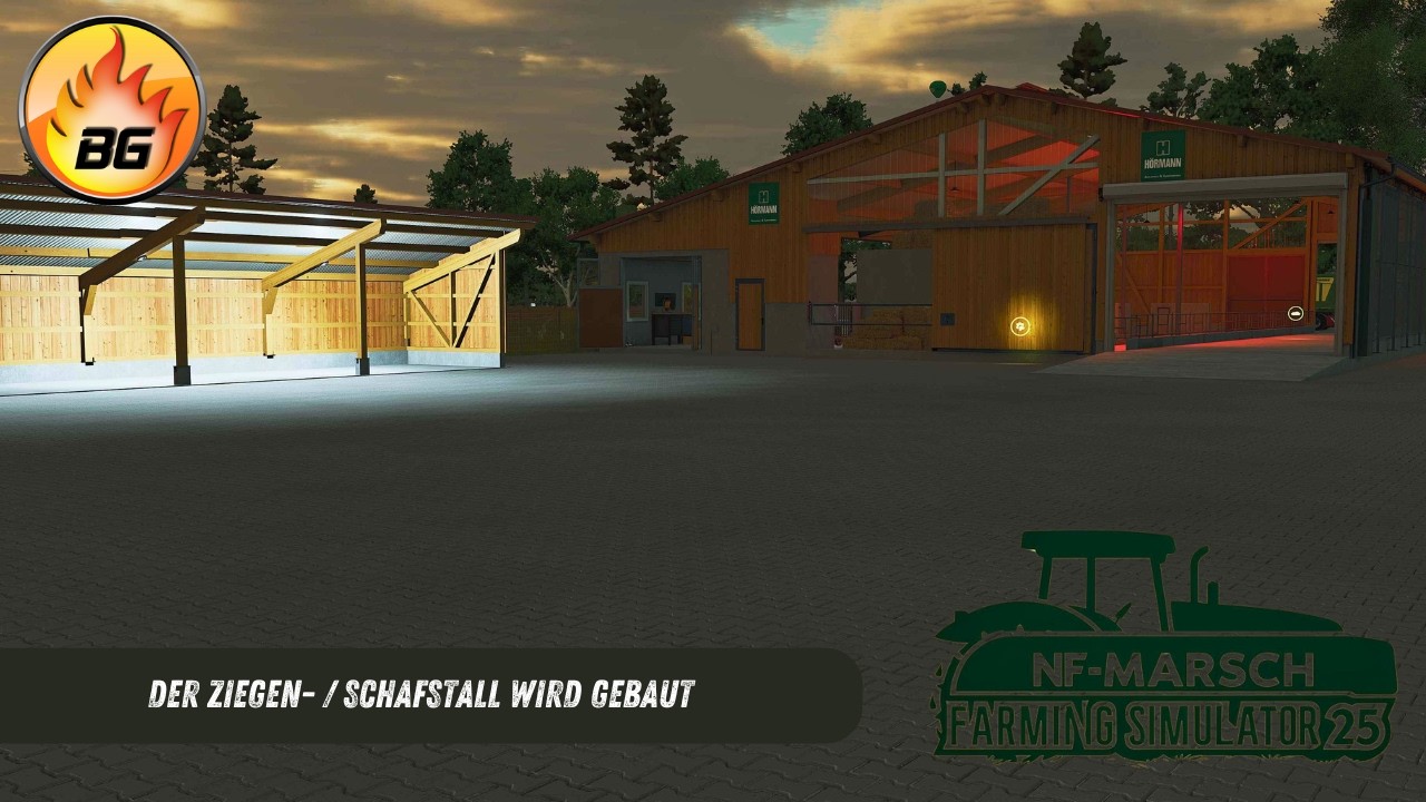Der Ziegen- / Schafstall wird gebaut | NF-Marsch #346 | Landwirtschafts-Simulator 25