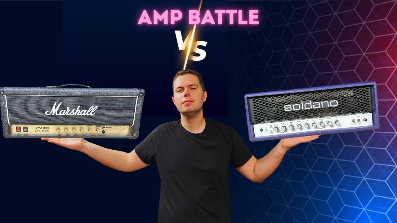 AMP COMPARISON: MARSHALL JCM800 SNORKLER MOD VS SOLDANO SLO100!!