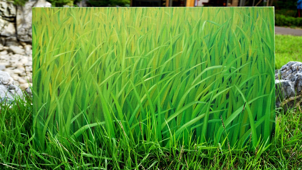 How to Paint Grass 잔디 그려보세요 | Oil Painting Techniques