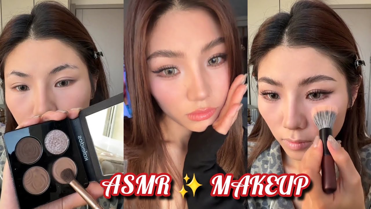 ASMR Makeup / Aesthetic/ Makeup Tutorial Video  💖🌱