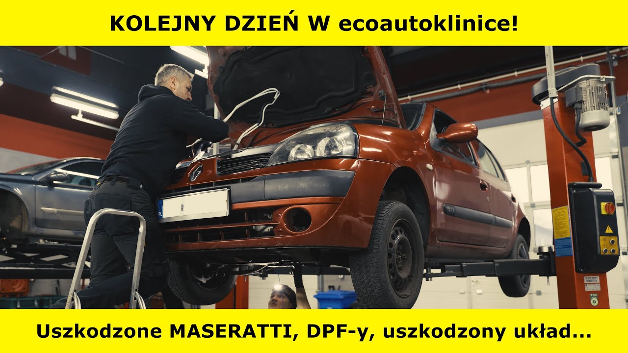 Kolejny dzień w ecoautoklinice! Uszkodzone MASERATTI, DPF-y, naprawa układu kierowniczego oraz...