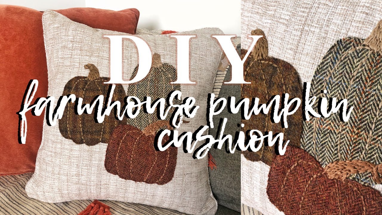 DIY PUMPKIN PILLOW *FARMHOUSE* FALL DECOR