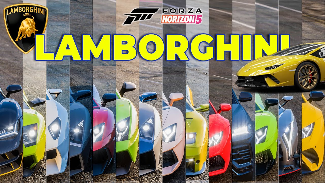 Forza Horizon 5 | Top 15 Fastest Lamborghini cars | Speed Battle