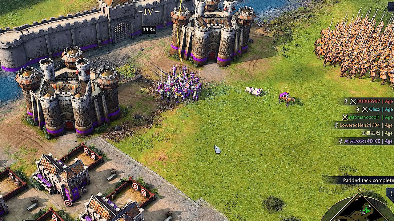 Age of Empires IV - MULTIPLAYER MATCH STANDARD FAST WIN  GAMEPLAY 4V4 #aoe4