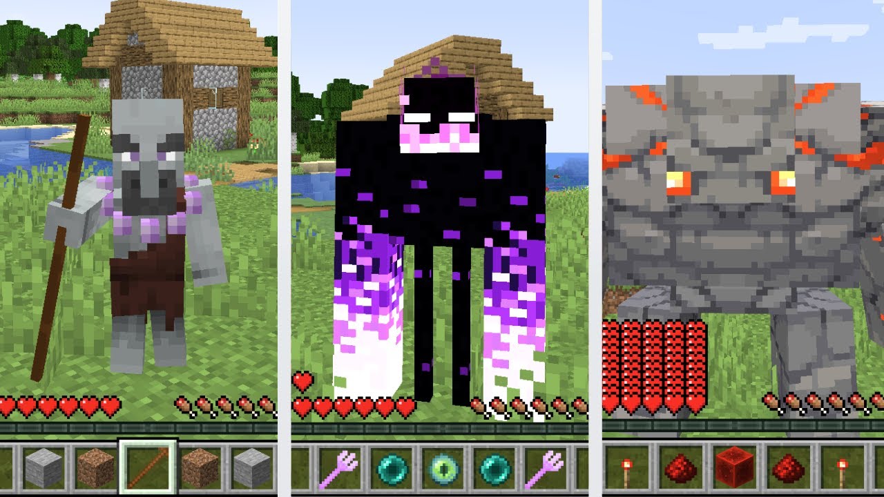 Morphing into Every Dungeons Mob | WHAT MINECRAFT DUNGEONS MOB IS THE MOST POWERFUL ?