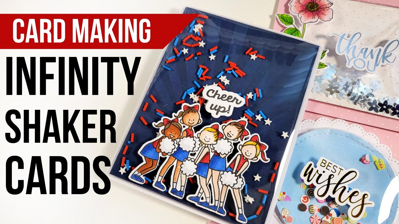 Infinity Shaker cards | Waffle Flower shaker covers