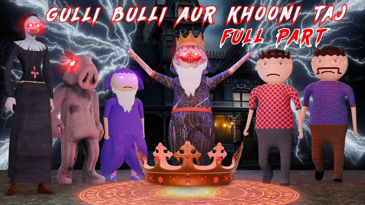 Gulli Bulli aur Khooni Taj –  Full Part | Gulli Bulli Horror Story | Pr Toons