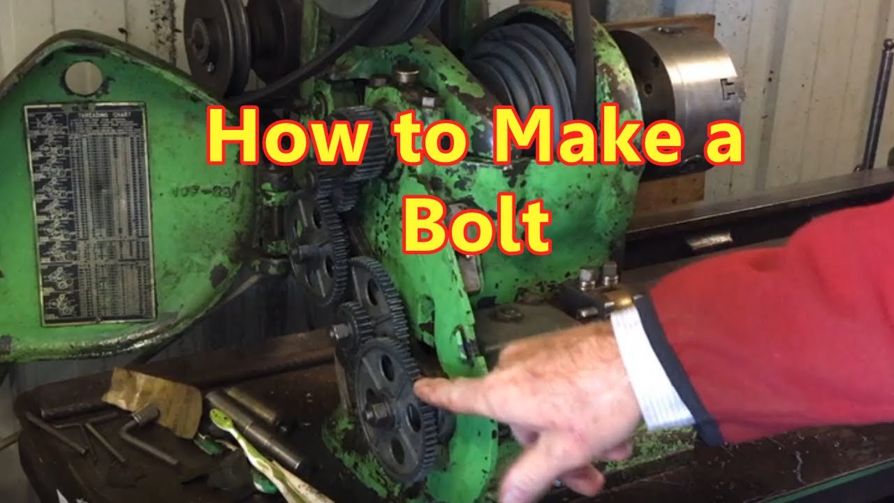 How to make a square headed bolt on an old Atlas Lathe