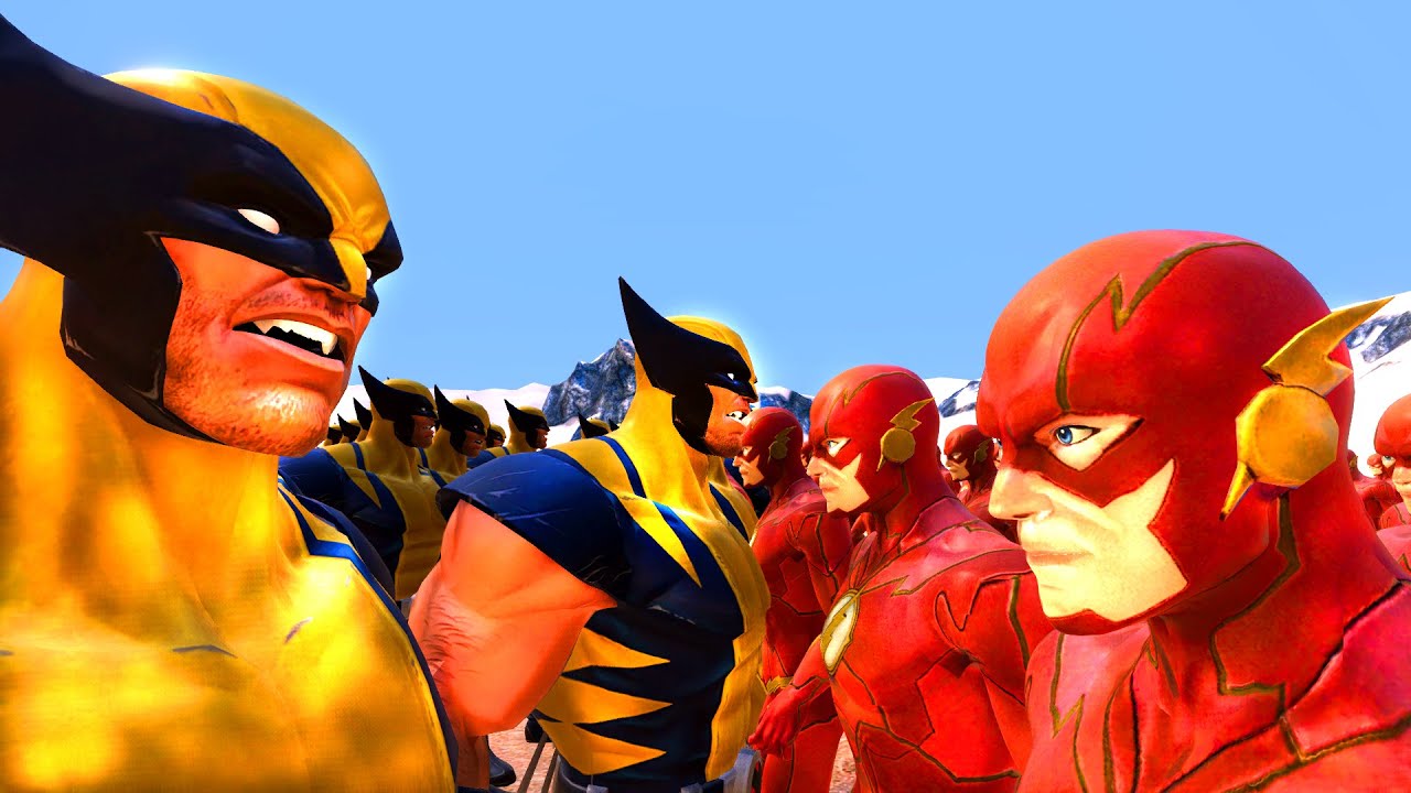 THE FLASH VS WOLVERINE LOGAN VS IRON FIST 😱 - Uebs