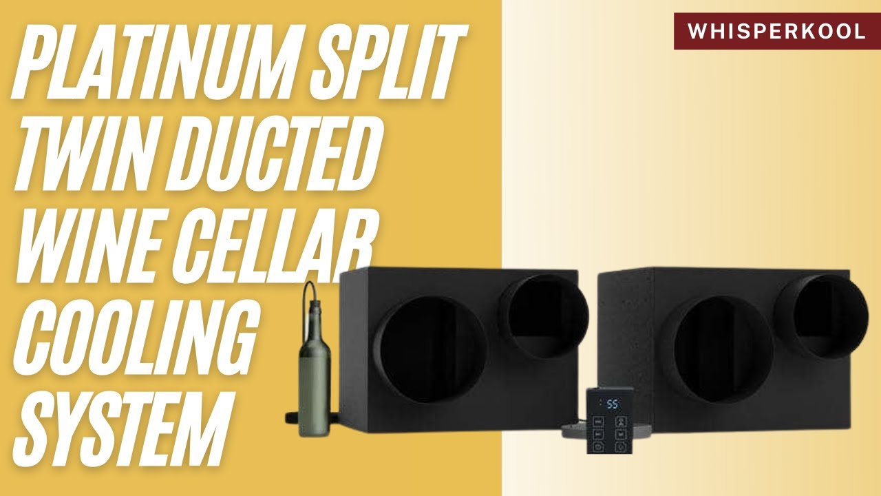WhisperKOOL Platinum Split Twin System Ducted Wine Cellar Cooling Units
