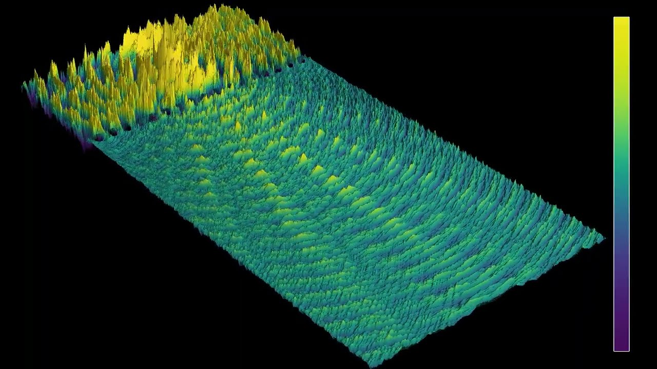 3D render of a diffraction grating