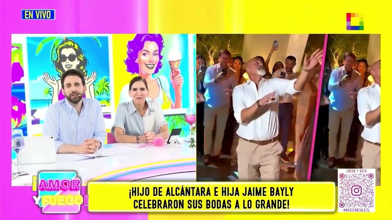 Amor y Fuego - MAR 17 - ¡HIJO DE ALCÁNTARA E HIJA JAIME BAYLY CELEBRARON SUS BODAS A LOS GRANDE!