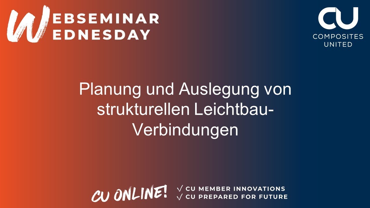 Planung und Auslegung von strukturellen Leichtbau-Verbindungen