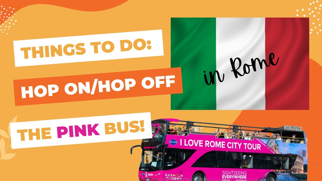 Riding the Hop On Hop Off Bus in Rome, Italy!