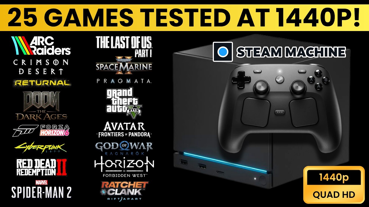 Steam Machine &mdash; Тестируем 25 современных требовательных игр в 1440p!