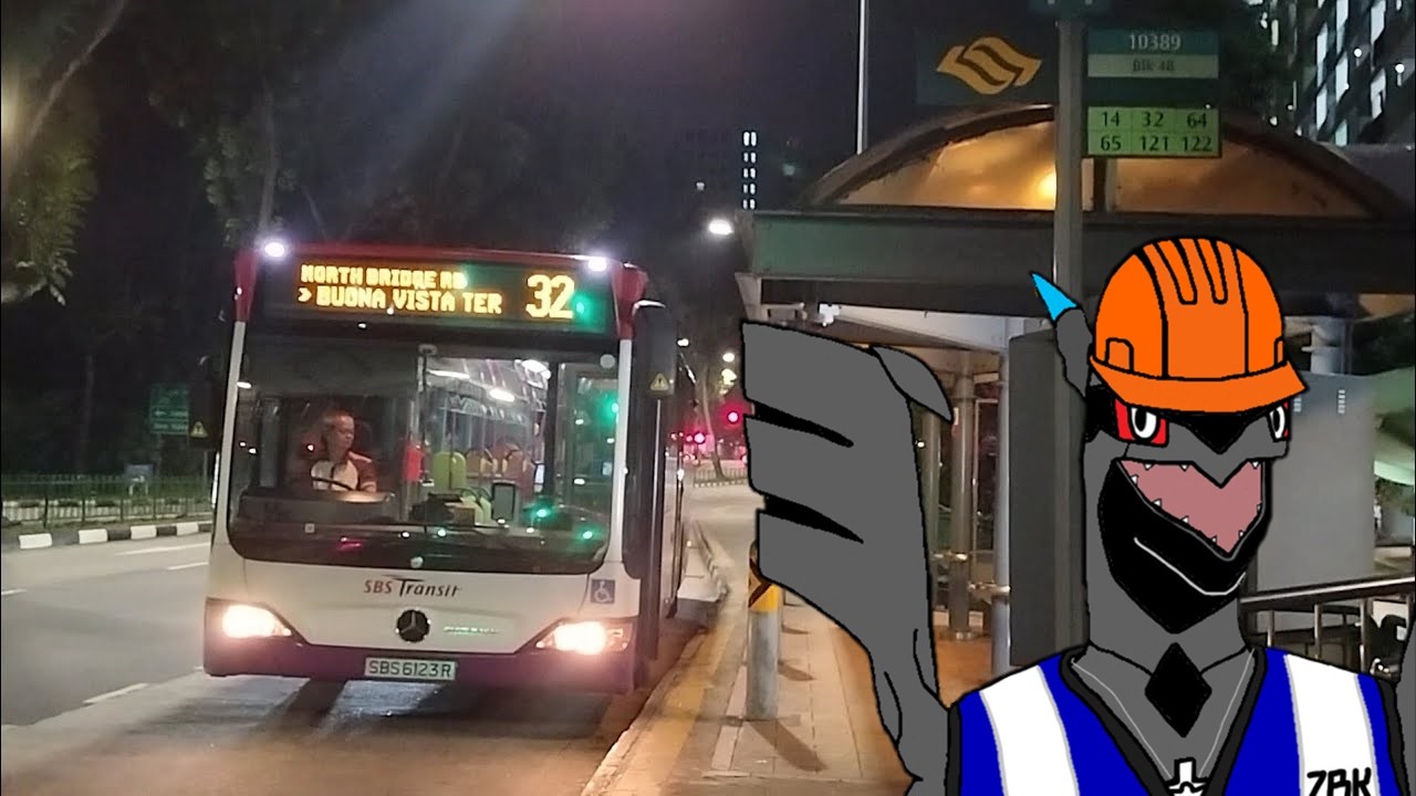 [車内撮影] 最終バス Last Bus - SBS6123R 32 メルセデスベンツO530シターロ (加冷駅前 → 下デルタ路 ブロック48)