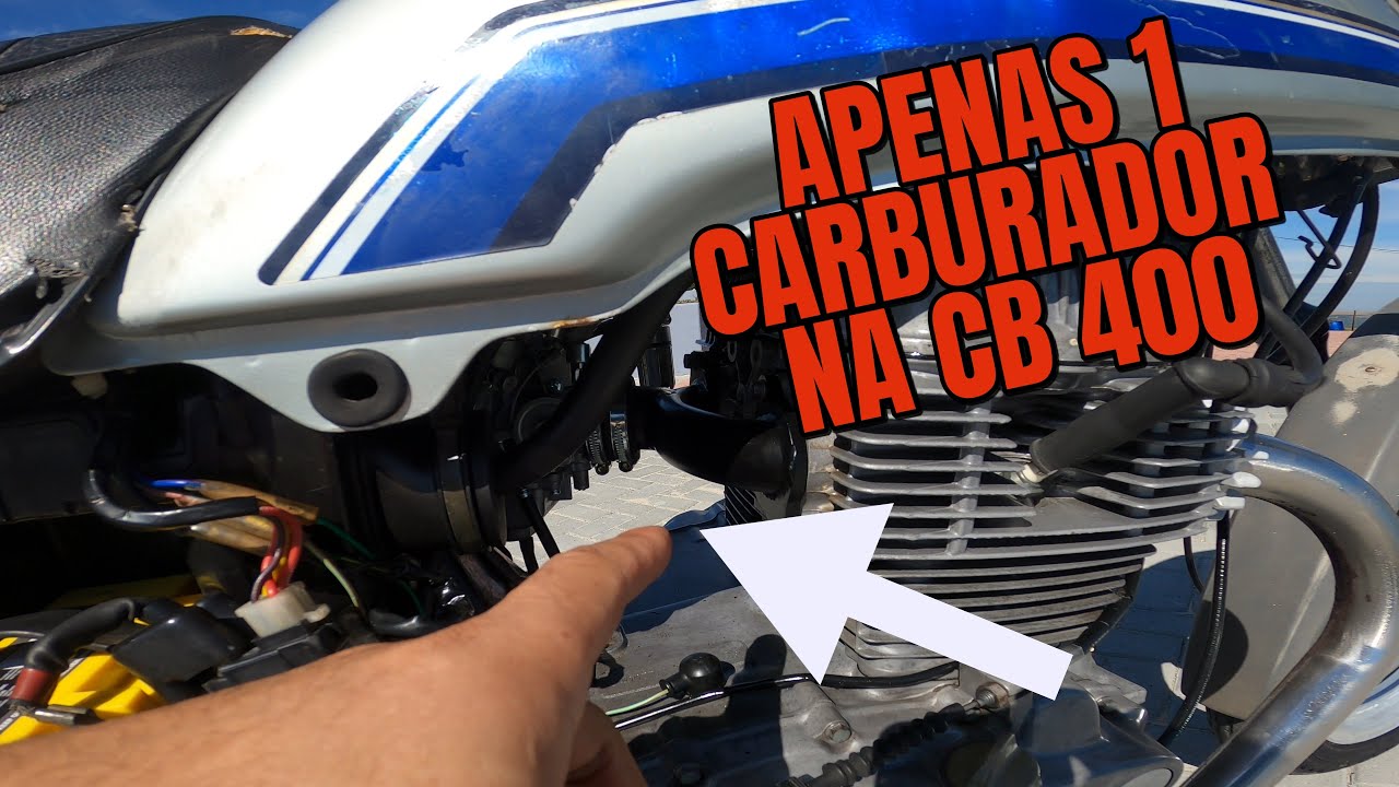 Instalei Coletor 2 EM 1 na CB 400 e FUNCIONOU com 1 Carburador! 😳 Melhor Desempenho?