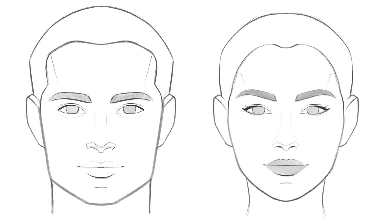 How to DRAW A FACE - Learn proportions once and for all!