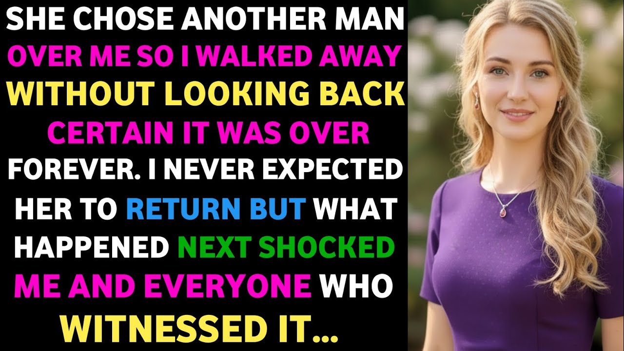She Chose Another Man Over Me So I Walked Away Without Looking Back, Certain It Was 