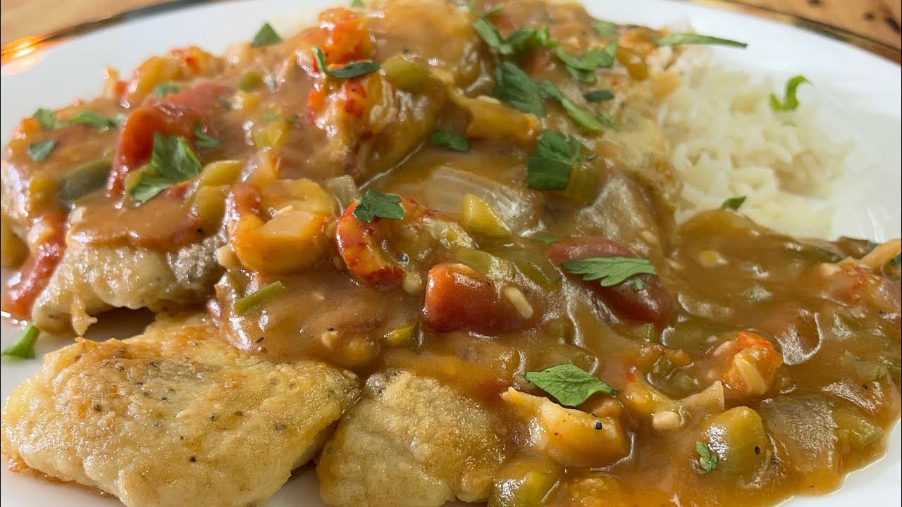 OLD SCHOOL CRAWFISH ÉTOUFFÉE/SAUTÉED FLOUNDER/T.G.I.F FISH SEGMENT OF THE WEEK