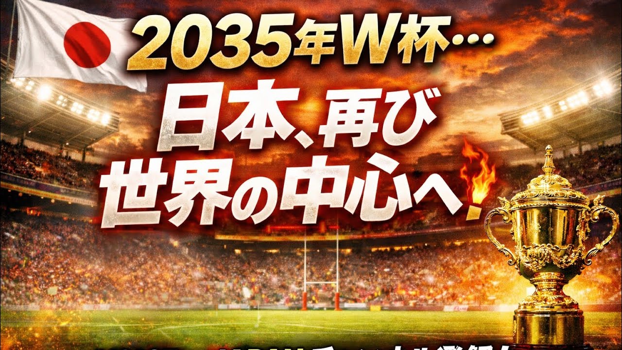 「2035年W杯へ再び🔥 日本ラグビーの運命が動き出す…！」#ラグビー #ワールドカップ #ラグビー日本代表 #RWC2035 #スポーツニュース #日本ラグビー協会 #ラグビーW杯 #