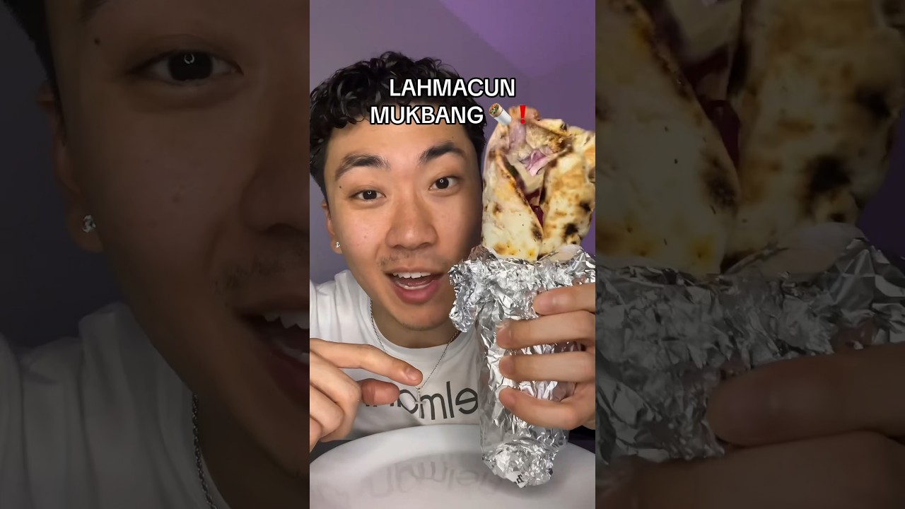 Однозначно входит в топ-5 блюд Германии 🌯🍖❗️ #lahmacun #turkishpizza #germany #eatingshowasmr #tr...